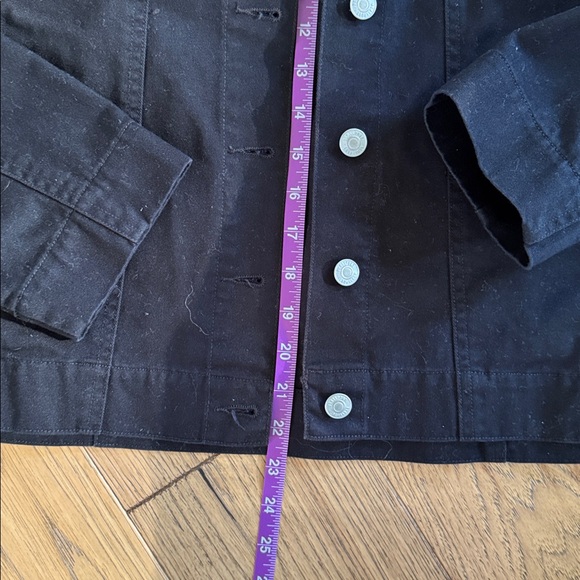 😊Blassport Black Lightweight Shirt Jacket with Button Front - Picture 3 of 6